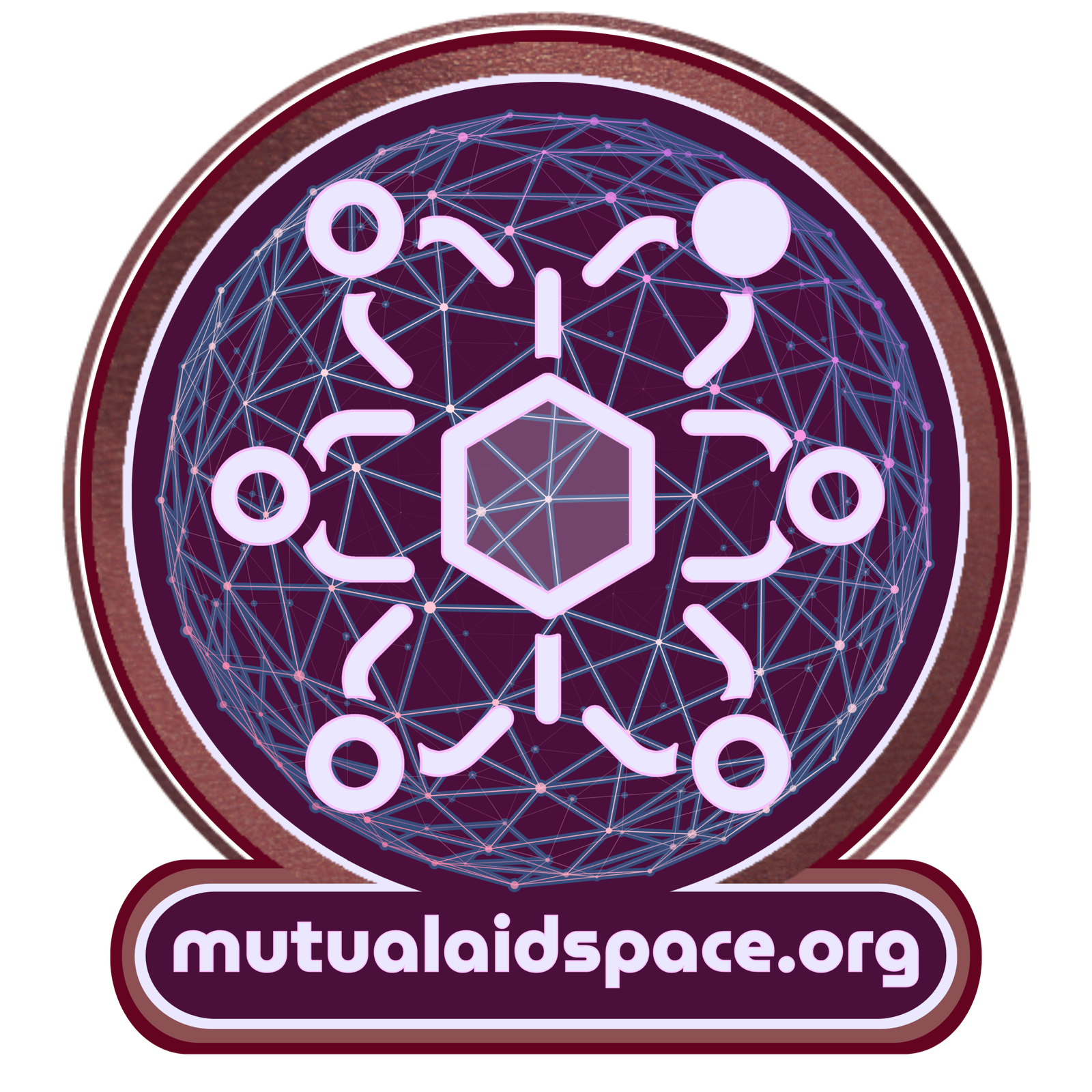 mutualaidspace.org logo with interconnected people around a central hub over a federated network, above the mutualaidspace.org wordmark.